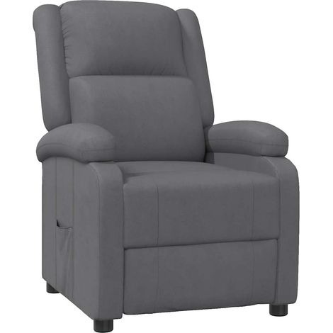 Relaxsessel Grau Kunstleder vidaXL (1/5)