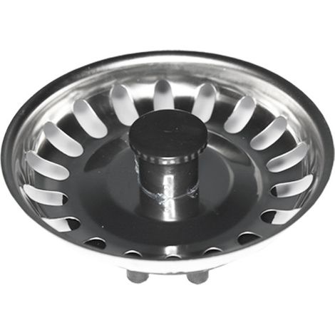 Grille De Filtrage Chrome ø7,7cm Anti-bouchons, Acier Chromé - Edm (1/3)
