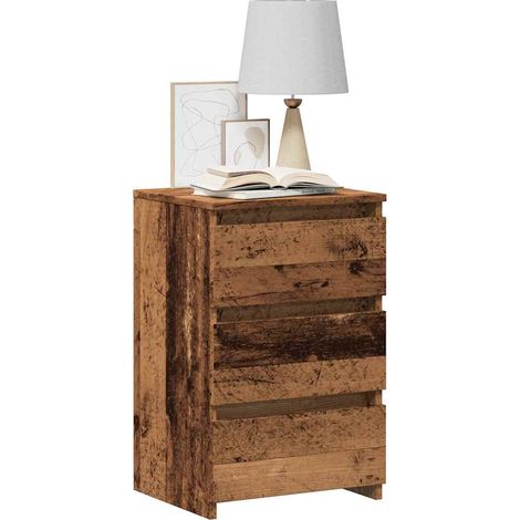 Nachttisch Altholz-Optik 40x35x62,5 cm Holzwerkstoff