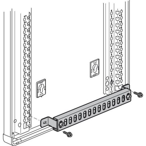 Support de fixation de câbles pour coffrets et armoires XL3400 (020135)