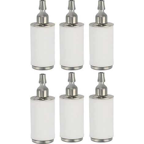 6 filtros de combustible – Para motosierra de gasolina, desbrozadora, filtro de depósito (1/5)
