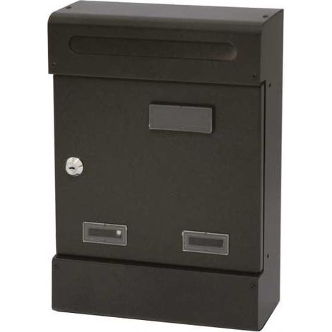 Buzón antracita 25x8x37h cm