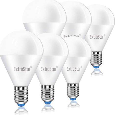 Ampoule LED G45 E14 8W, équivalentes à 64 W, 6500K Blanc Froid, 640LM, Économie d’Énergie, Non Dimmable, Lot de 6 (1/5)