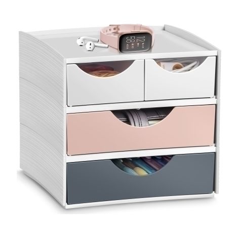 MODULO CEP MYCUBE 4 CAJONES MIX BL/RO/GR