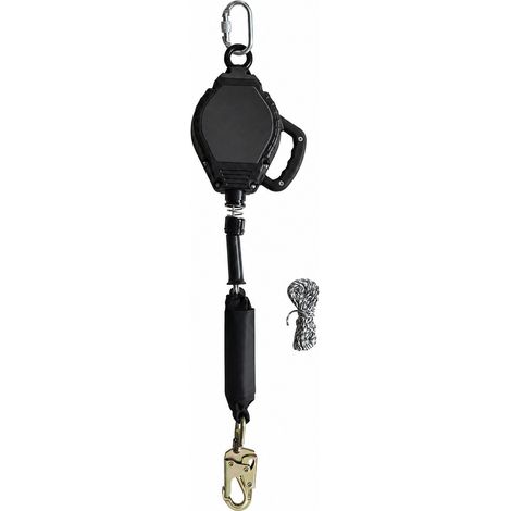 Anticaidas retractil cable long 10m horizontal-vertical