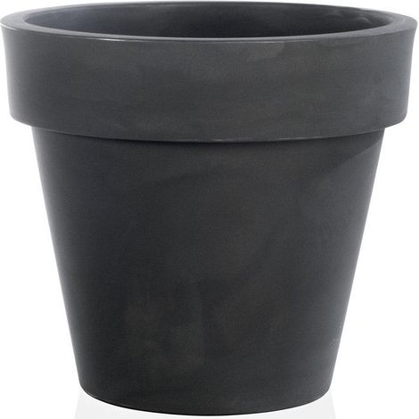 Vaso tondo "Standard One Essential" in plastica colorati da esterno e giardino per piante e fiori -70 cm / Cappuccino