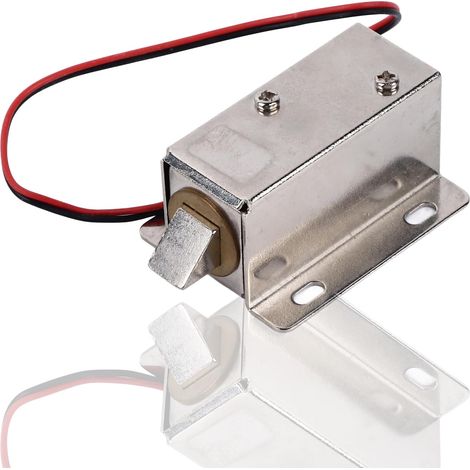 Mini serrure électromagnétique CC 12 V 0,6 A pour tiroir, solénoïde intelligent, contrôle d'accès pour porte, armoire, tiroir (1/5)