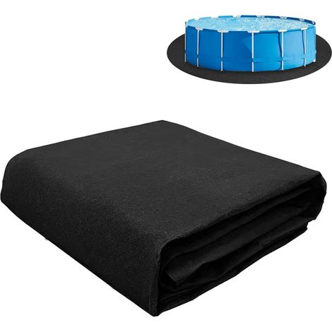 Tappetino per piscina rotondo da 460 cm - Tappetino per piscina all'aperto antiscivolo, protezione per il pavimento per piscine fuori terra e spa, pieghevole, resistente, protezione per il rivestiment (1/5)