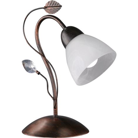 Lampada tavolo da Interno E14 in Metallo Ruggine Anticato (1/2)
