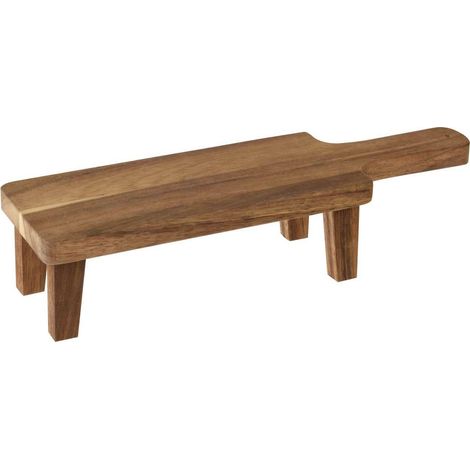 Planche longue en bois d'acacia 38x11 cm (1/2)