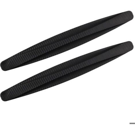 Bandes De Protection Pare-Chocs - Pour Coins Avant Et Arrière - Universel Voiture - Noir - 2 Pièces