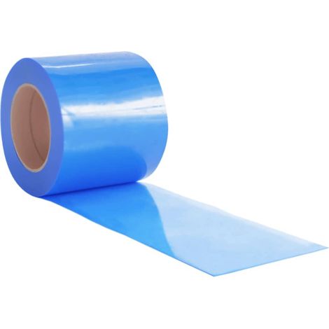 vidaXL Door Curtain Blue 200 mmx1.6 mm 50 m PVC