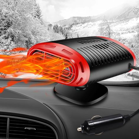 Chauffage Voiture, Chauffage 12v, Chauffage de Voiture Portable, 2 en 1 pour Chauffage/Refroidissement, avec Base rotative à 360°, pour Anti buee Voiture (1/5)