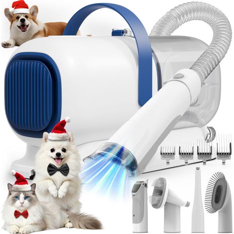 AIRROBO GP04 Tondeuse à poil pour animaux, Aspirateur Poils pour chiens Professionnelle 12000Pa, 99,99 % des poils d'animaux, avec 5 Outils de Toilettage (1/5)