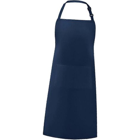 Tablier de cuisine à bavette, tablier durable pour toutes les occasions, tablier utilitaire pour fleuriste, jardinier, salon de coiffure, homme ou femme.-Deep Blue