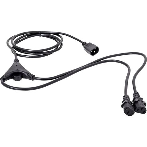 Cavo a Y IEC HAWA 1008272 Nero 2.35 m