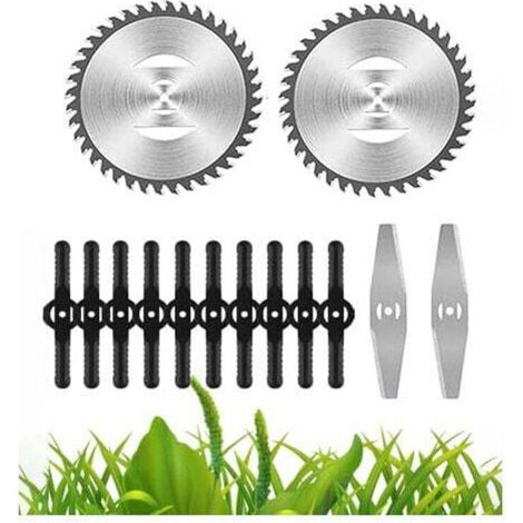 Lawnmower accessories: electric lawnmower blades, saw blades, lightweight telescopic handle for lawn mowing, driveway and garden maintenance.