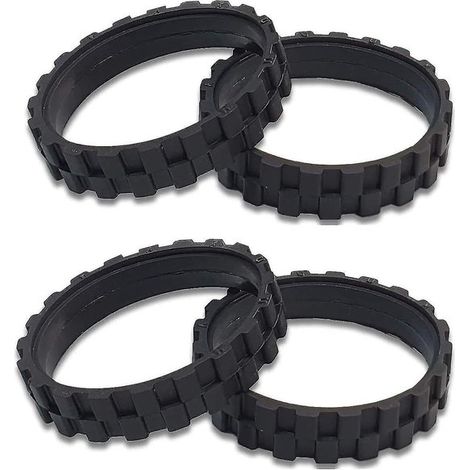Neumáticos de 4 ruedas - Aptos para Roborock, iRobot Roomba - Repuestos para aspiradoras robot (1/5)