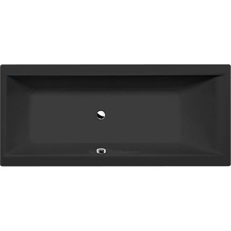 Baignoire rectangulaire CLEO 170x75x48cm, noir mat (1/3)