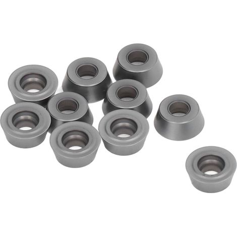 10 Stück CNC-Fräseinsätze, hochpräzise Hartmetall-Drehmaschineneinsätze, beschichtet für industrielle Anwendungen RDMT1204MOTN (1/5)