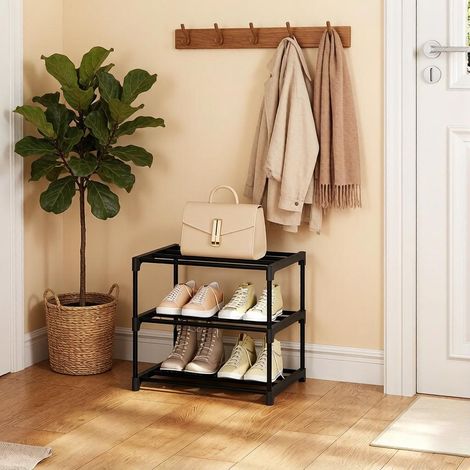 Étagère de rangement autoportante, étagère à chaussures ouverte – robuste, facile à monter, idéale pour entrée, salon ou chambre (1/4)