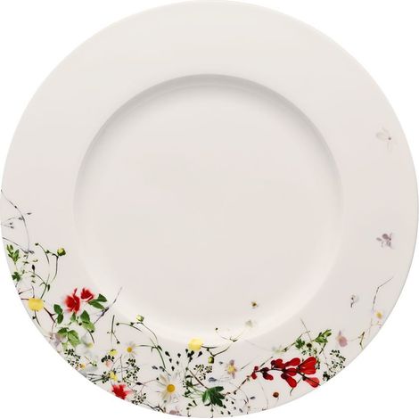 Assiette en Porcelaine avec Aile Multicolore 28 cm