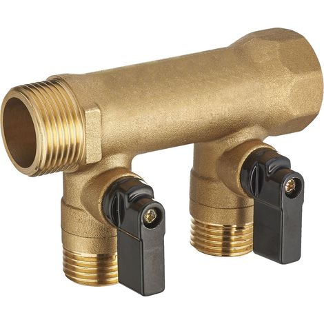 Collettore a valvole MF 20x27 - uscita m 15x21 - 2 vie NOYON & THIEBAULT