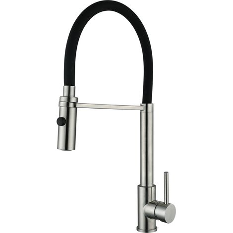 Grifo de cocina WEZER KIT4-01 con caño flexible - 2 tipos de chorro (1/2)