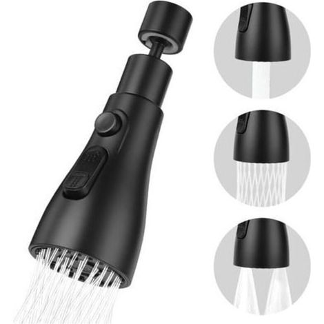 YMYNY Douchette Evier Cuisine Robinet 360 Degres, 3 Modes Embout Robinet Cuisine avec Aerateur, Mitigeur Evier Cuisine Tete de Robinet Rotative, Adaptateur Robinet Universal Orientable