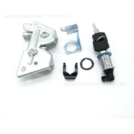 Kawasaki Horizon motorcycle racing car, universal locking plate for seat cover and seat lock (1/4)