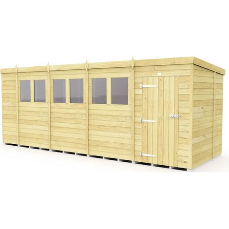 18 x 6 Pent Shed