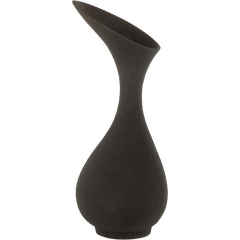 Vase Design en Aluminium "Olivia" 45cm Noir