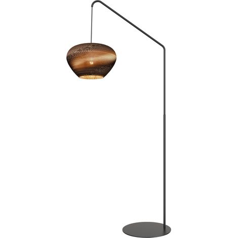 Pensez à une lampe sur pied en papier Cartone Pied noir - 1510-05-44 (1/2)