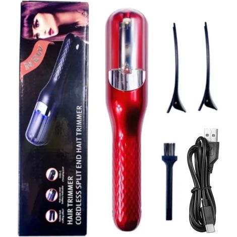 Split-tondeuse à cheveux, Haarspliss Tondeuse Remover, les Cheveux endommagés, la Réparation, soins des Cheveux, Traitement, rechargeable, sans fil Haarschneiden (1/5)