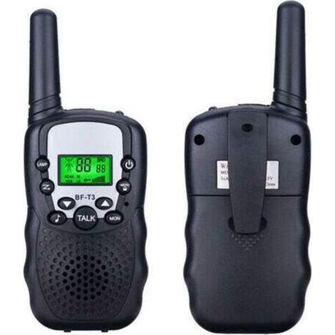 Talkie Walkies Longue Portée Talky Walky pour Adulte & Enfants, Écran LCD Lampe de poche pour les Aventures en Plein Air (2PCS)