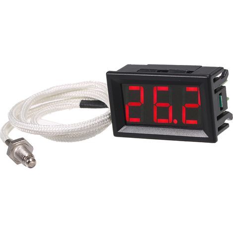 Thermomètre Numérique haute température - 30800 degrés thermocouple type K thermomètre numérique industriel net M6 XH - b310 rouge (1/5)