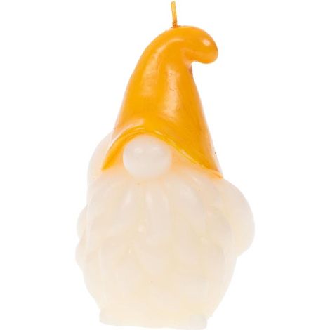 Amadeus - Bougie Gnome Basile jaune (lot de 4) (1/2)