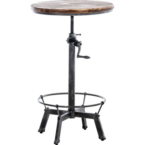 Mesa Malita En Estilo Industrial Plateado antiguo