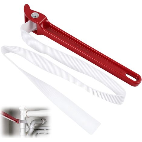 30 cm Clé Sangle Réglable en Aluminium, Clé Filtre à Huile avec 88 cm Sangle en Nylon, Serrer Ou Desserrer Filtres à Huile Water Filter Wrench, Clé à Sangle Robuste de Toile pour Filtre à Eau (1/5)