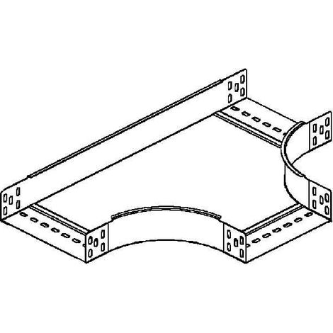 Niedax T-Verbinder aus galvanisiertem Stahl, robust 60x402 mm (1/2)