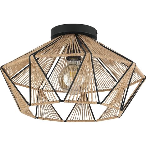 Luminaire plafonnier Adwickle, lampe de plafond naturelle au design (1/5)