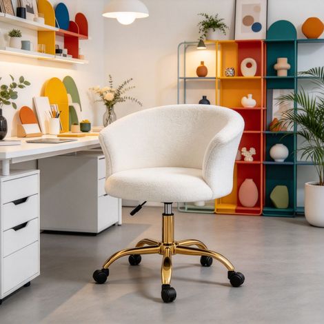 Ergonomischer chaise de bureau, réglable en hauteur, bequemer siège, pivotant (1/5)