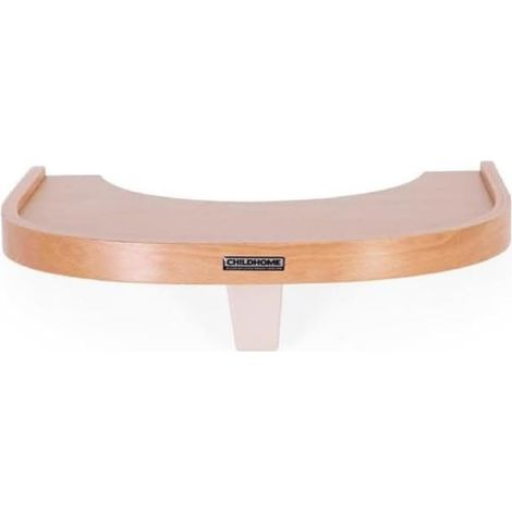 Tablette pour Chaise Haute Evolu 2, Ajustable en Profondeur, Facile d'installation, Design, Bois de Hêtre, Couleur Bois Naturel (1/3)