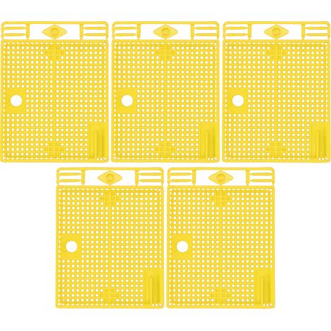 5Pcs Cage d'Introduction Reine en Plastique Réutilisable pour Apiculture Isolant Reine Transparent (1/5)