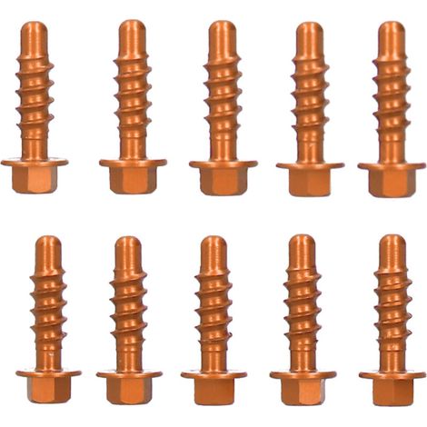 Juego de pernos roscados premium para automóviles, acabado anodizado, compatible con 125 150 200 EXC XC SXF EXCF XCF 1997-2020, fácil instalación (A (azul)) (B (naranja)) (1/5)