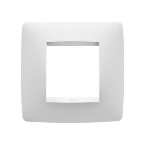 Plaque One 2 Postes Blanc Crème GEWISS GW16122TB