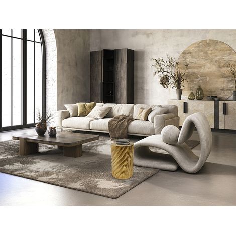 MESA AUXILIAR TORSA DORADA