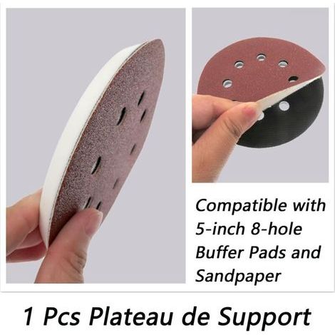 Plateau Ponceuse pour Bosch, Plateau Ponceuse Compatible 125 mm pour Bosch PEX 300/400 AE (1/3)