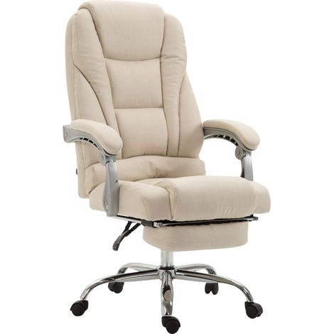 Silla de oficina Pacific en Tela Crema (1/4)