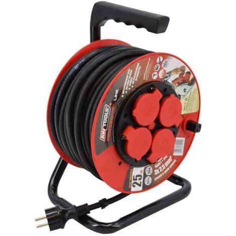 Awtools AW70220 Prolunga elettrica 25 metri nera